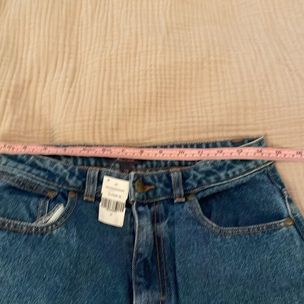 NWT ROBERTO CAVALLI High Rise Faded Cropped Jeans CLASSIC Blue. 100% cotton. 29 - Picture 6 of 11